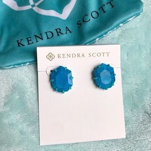 Kendra Scott Turquoise Morgan Stud Earrings